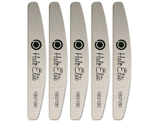 Halo Elite Half-Moon Zebra Files 180/180 - 5 pack