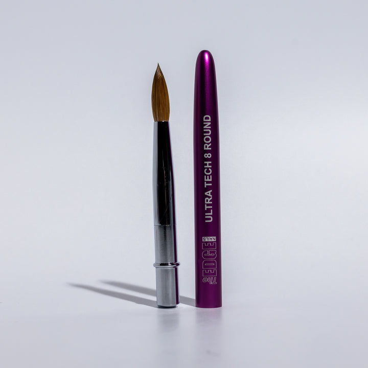 The Edge Size 8 Round ULTRA TECH Acrylic Brush