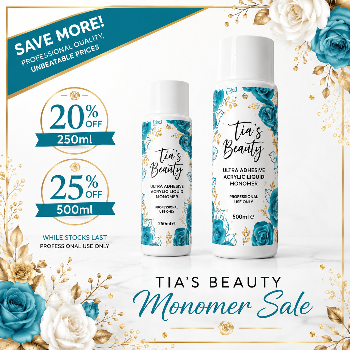 Tia’s Beauty Monomer Sale