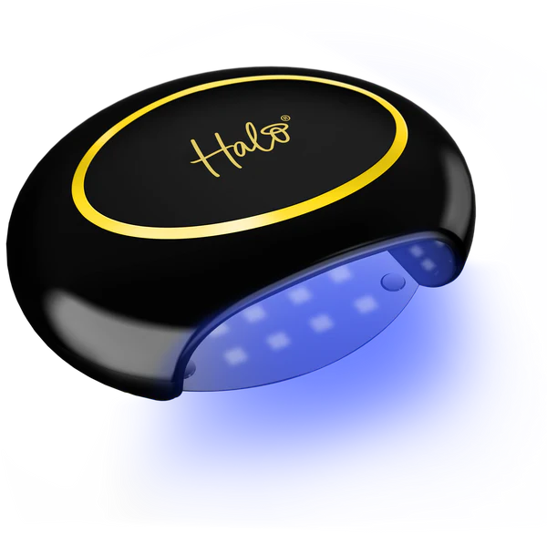 Halo LED Advanced Lamp - Black & Gold (Wired) – product image at Galaxy Nails