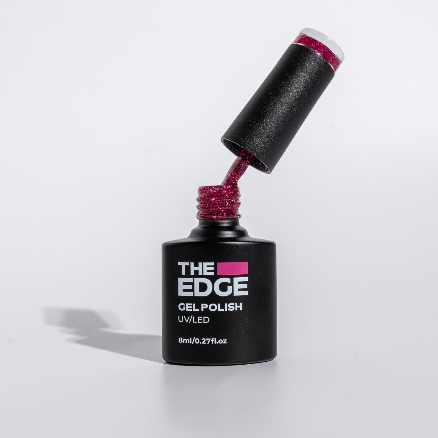 The  Edge Magenta Glitter Gel Polish