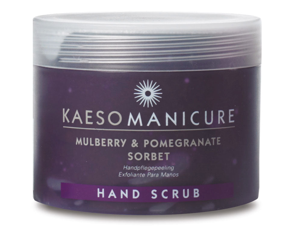 Kaeso Mulberry & Pomegranate Sorbet Hand Scrub 95ml / 450ml – product image at Galaxy Nails