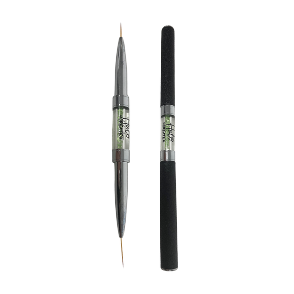 Halo Create Combo Brush: Long Fine Liner 11mm & 15mm – product image at Galaxy Nails
