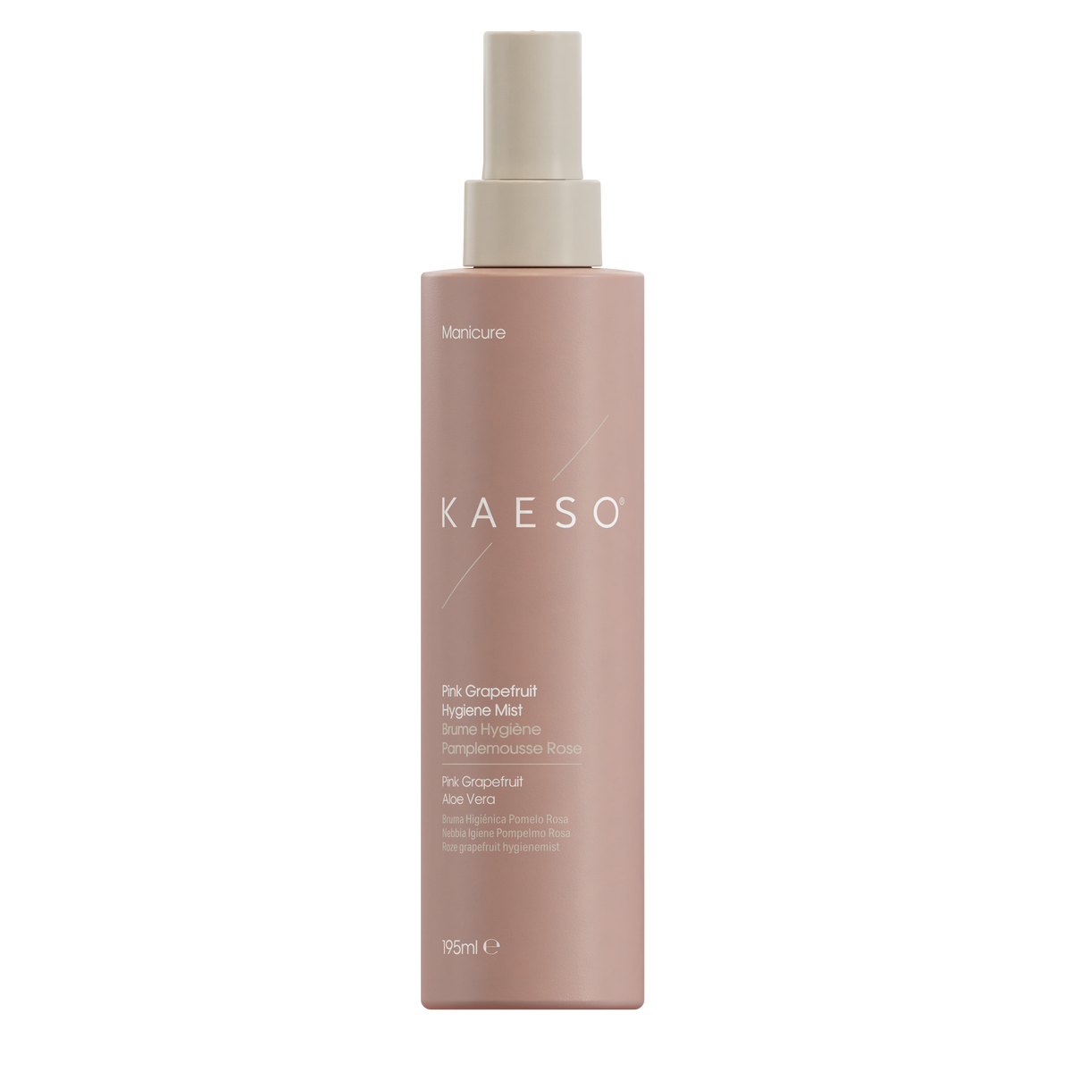 Kaeso Manicure Pink Grapefruit Hygiene Mist Spray - 195ml sanitiser sanitising