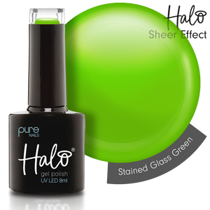 Halo Gel Polish 8ml - Stained Glass Green (HEMA Free) – product image at Galaxy Nails