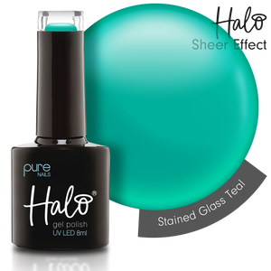 Halo Gel Polish 8ml - Stained Glass Teal (HEMA Free) – product image at Galaxy Nails