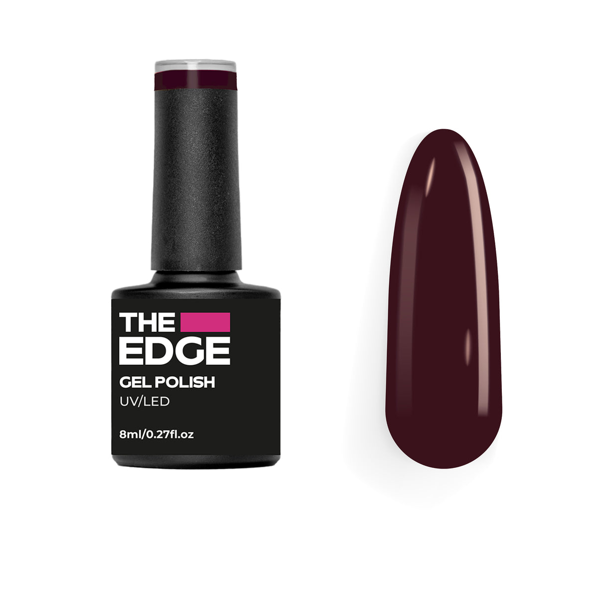 The  Edge Dark Rouge Gel Polish – product image at Galaxy Nails