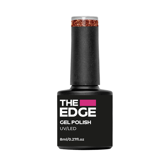 The  Edge Copper Glitter Gel Polish