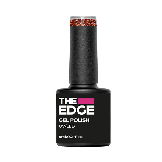 The  Edge Copper Glitter Gel Polish