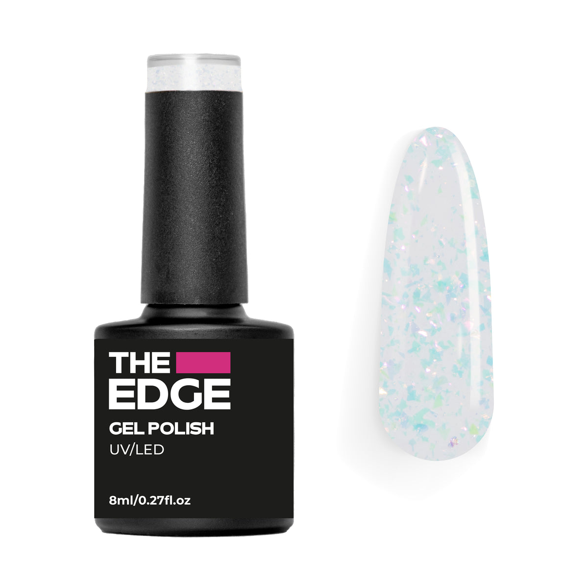 The Edge Holographic Top Coat FX Gel Polish – product image at Galaxy Nails