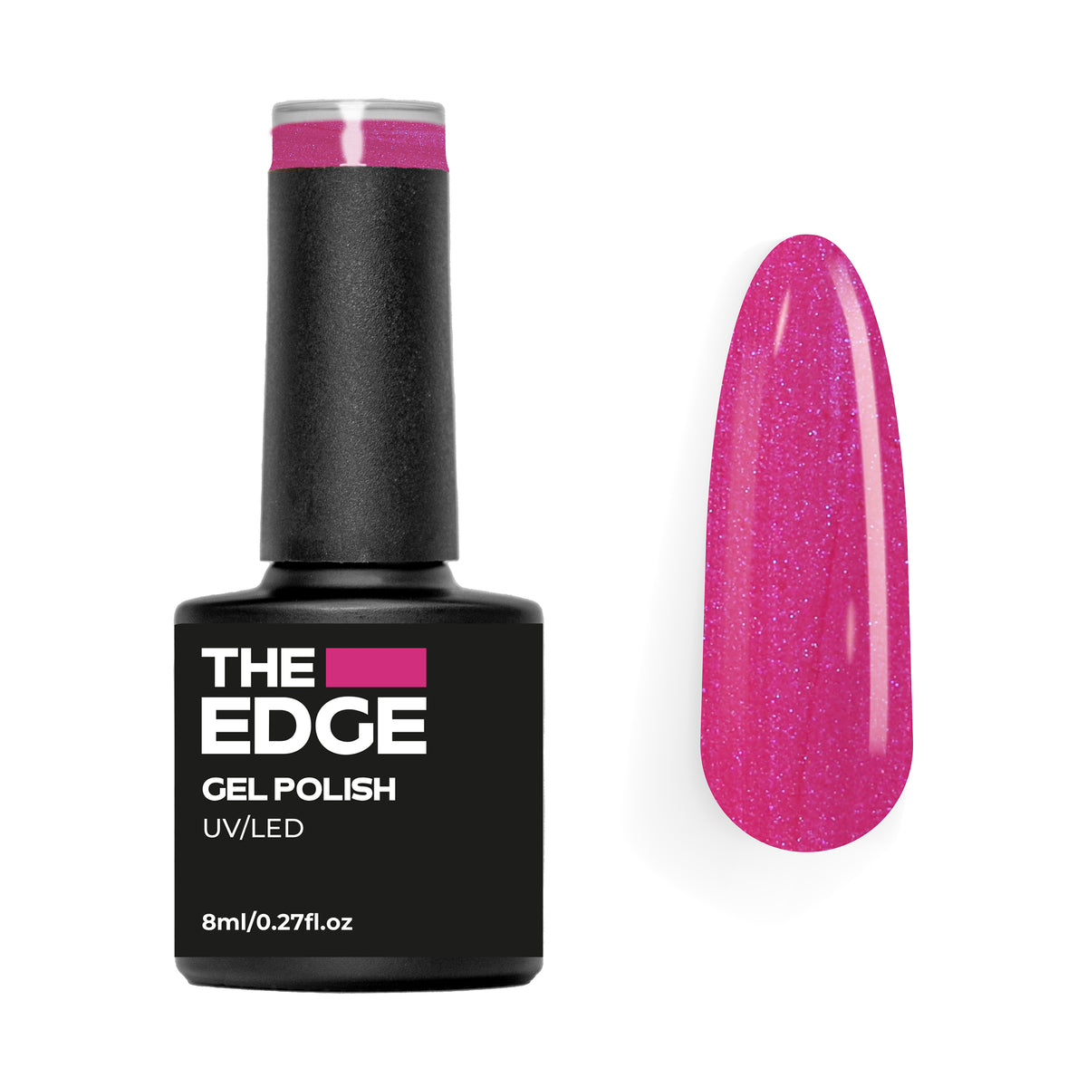 The  Edge Magenta Shimmer Gel Polish – product image at Galaxy Nails