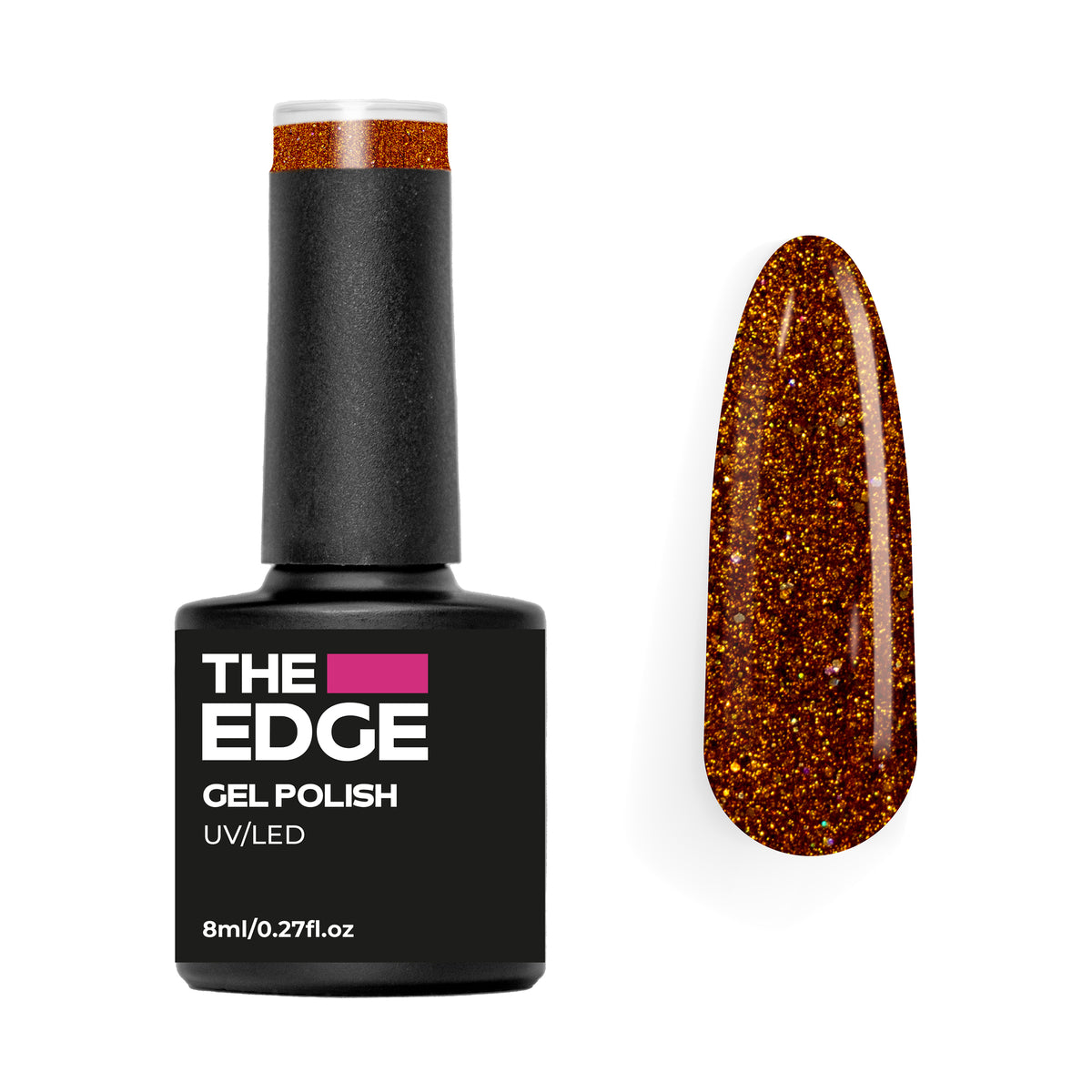 The  Edge Metallic Bronze FX Gel Polish – product image at Galaxy Nails