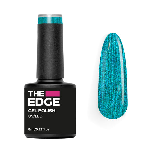 The Edge Metallic Teal FX Gel Polish