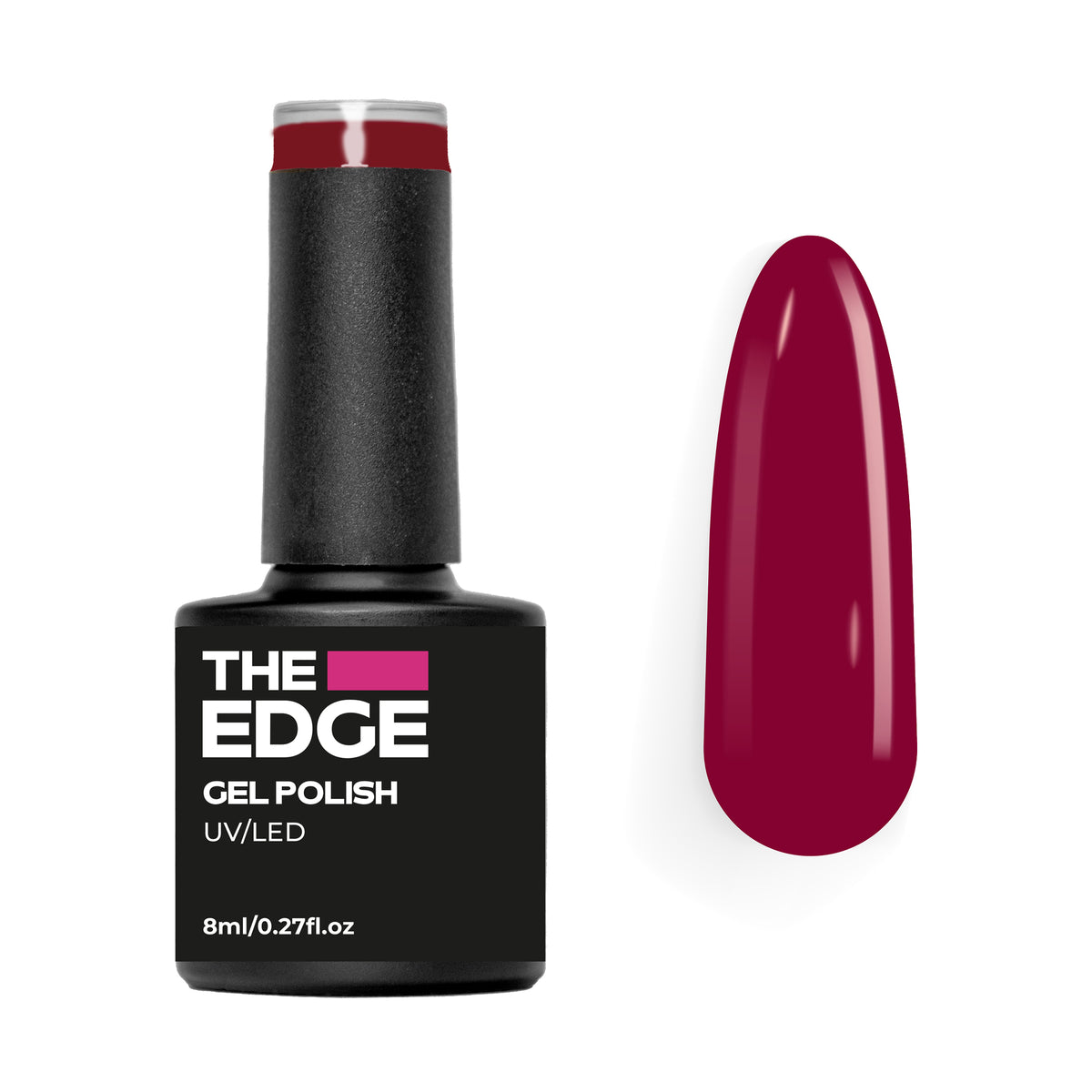 The  Edge Raspberry Pink Gel Polish – product image at Galaxy Nails