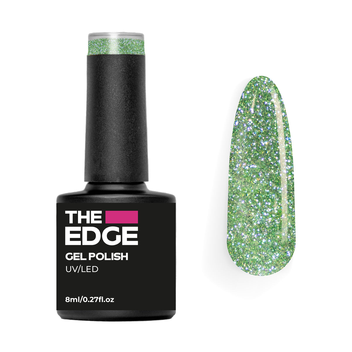 The Edge Reflective Green FX Gel Polish – product image at Galaxy Nails