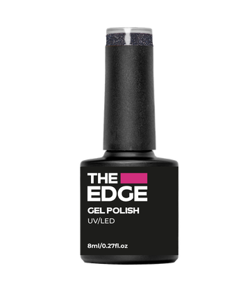 The  Edge Steel Blue Glitter Gel Polish