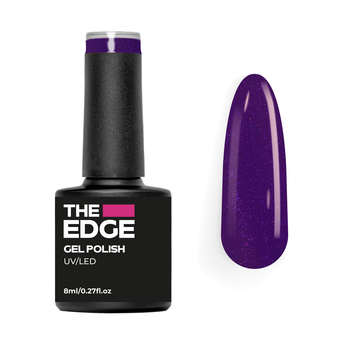 The Edge Violet Shimmer Gel Polish – product image at Galaxy Nails