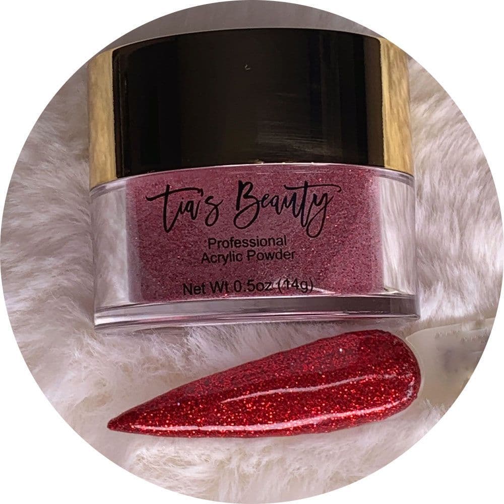 Burning Flame- Glitter Acrylic – product image at Galaxy Nails