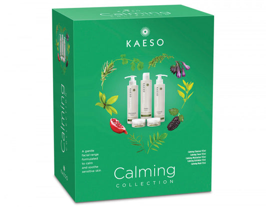 Kaeso Beauty Calming Facial Kit - cleanser toner moisturiser sensitive skin