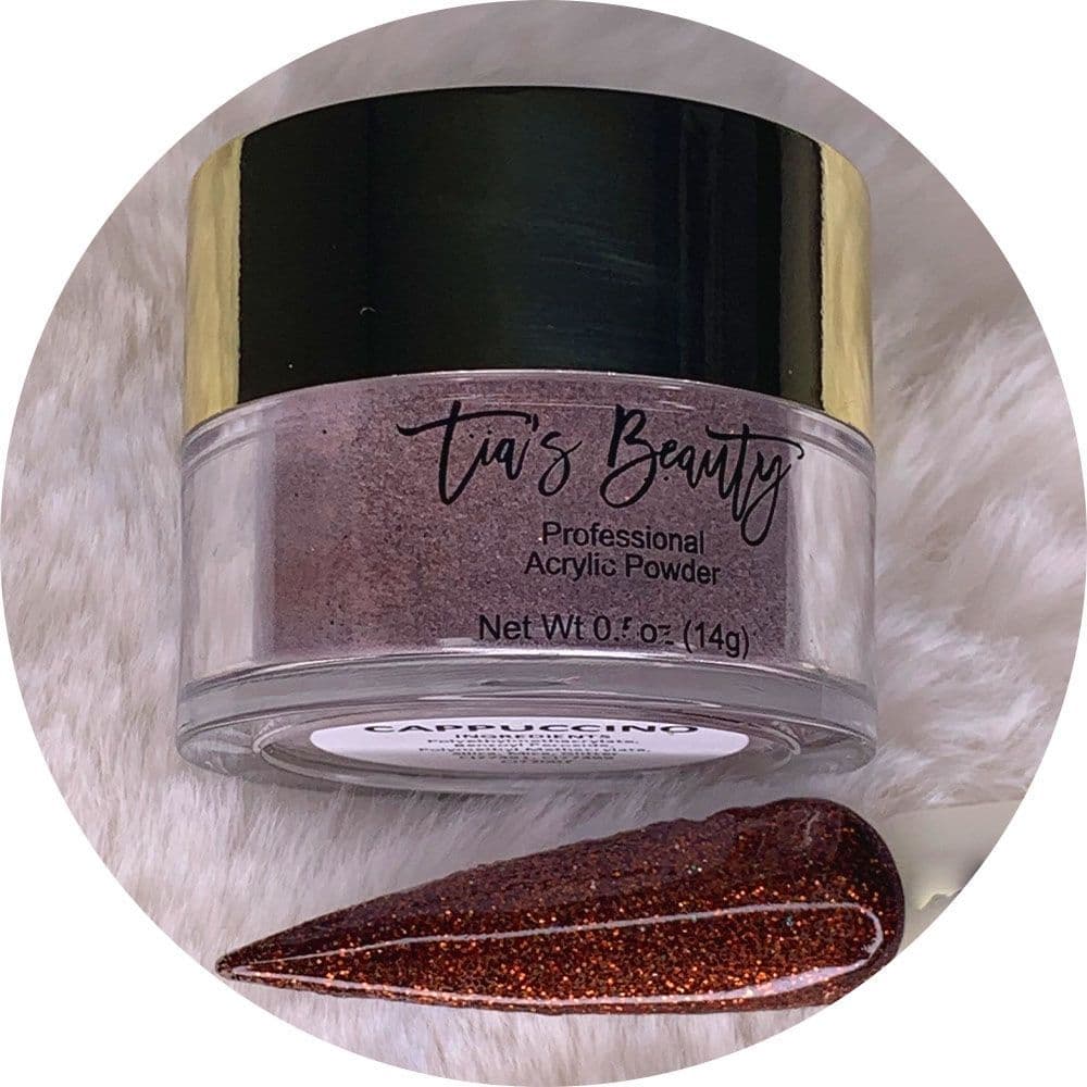 Cappuccino - Glitter Acrylic – product image at Galaxy Nails