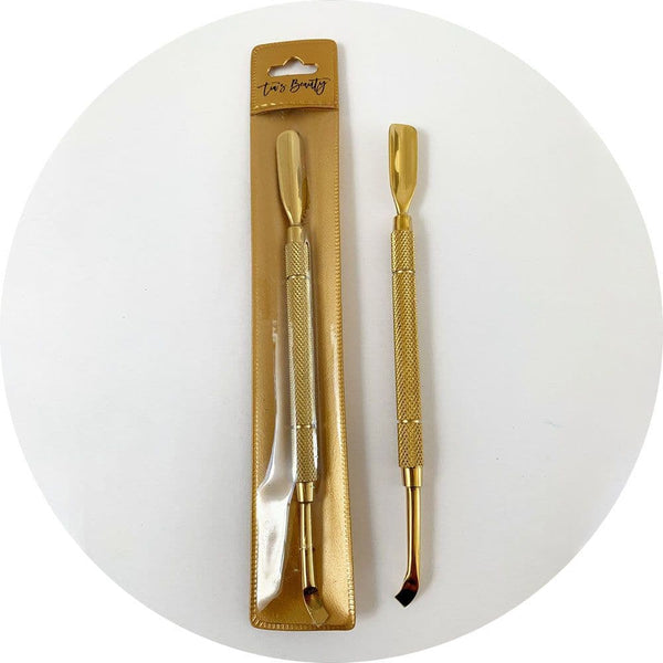 Tia's Beauty Cuticle Pusher & Scraper Combo Tool – product image at Galaxy Nails