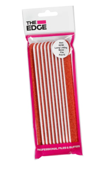 Edge Red Mylar Grit 80/80 - pack of 10