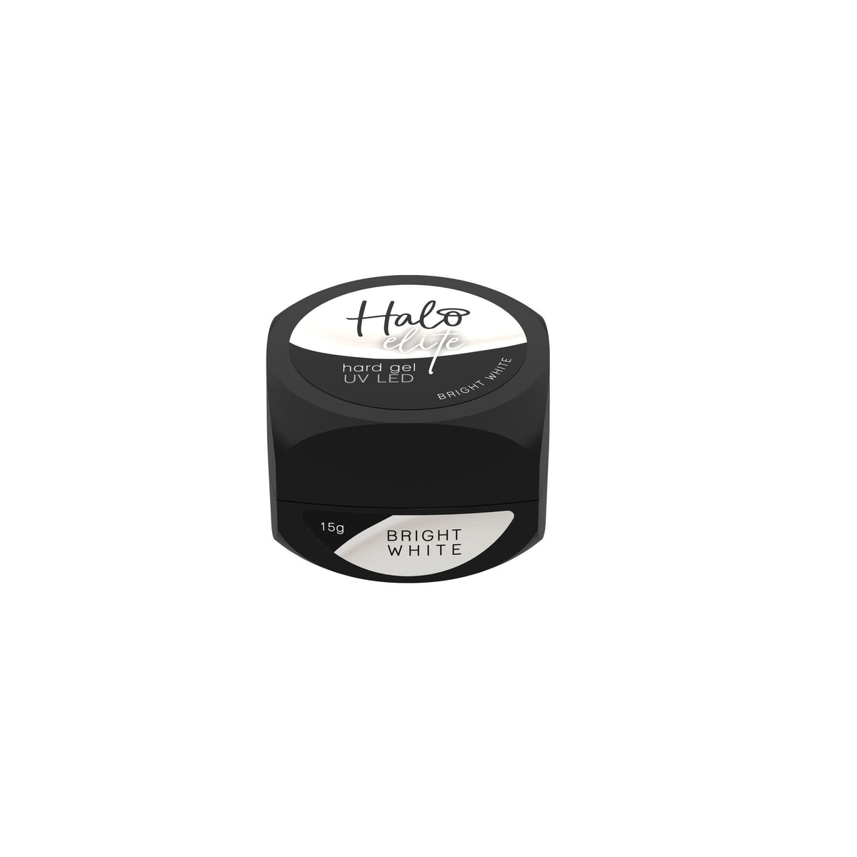 Halo Elite Hard Gel - Bright White 15g – product image at Galaxy Nails