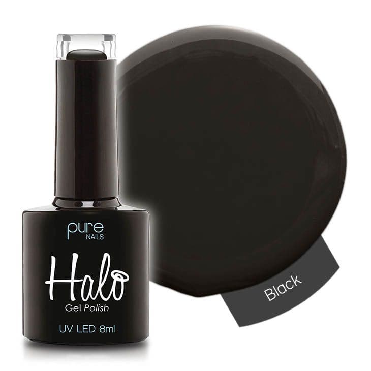Halo Gel Polish 8ml - Black – product image at Galaxy Nails