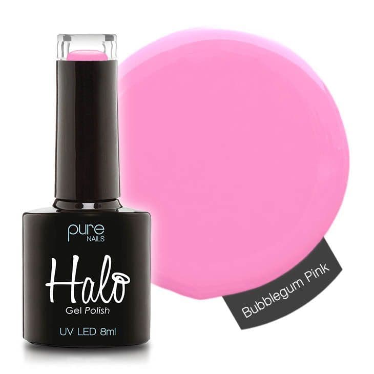 Halo Gel Polish 8ml - Bubblegum Pink – product image at Galaxy Nails