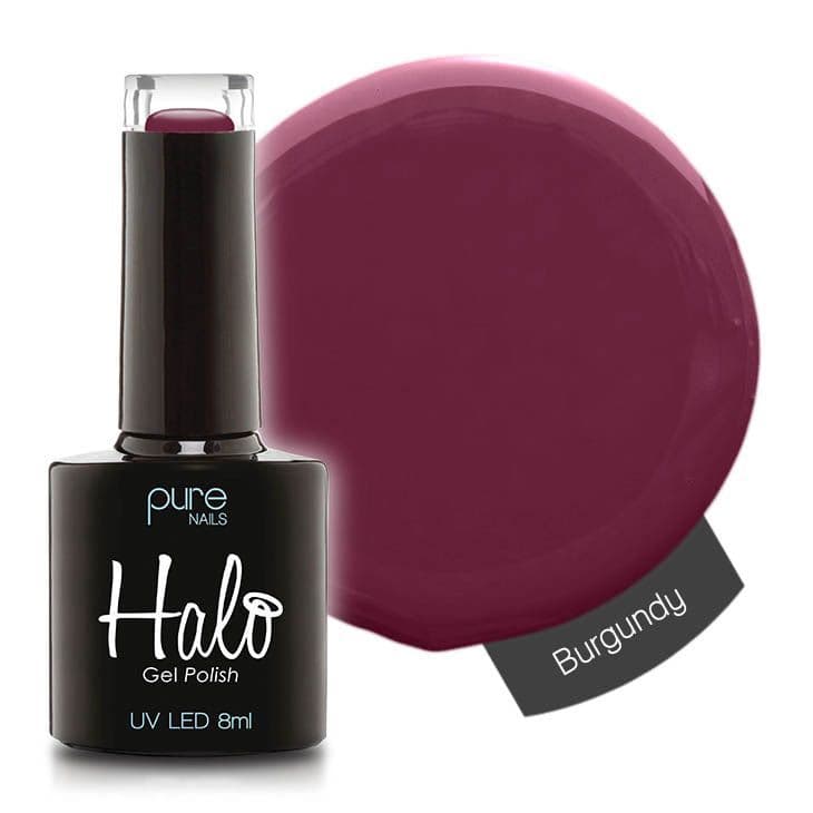 Halo Gel Polish 8ml - Burgundy – product image at Galaxy Nails