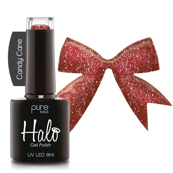 Halo Gel Polish 8ml - Candy Cane – product image at Galaxy Nails