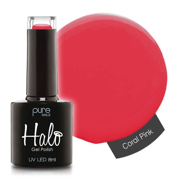 Halo Gel Polish 8ml - Coral Pink – product image at Galaxy Nails