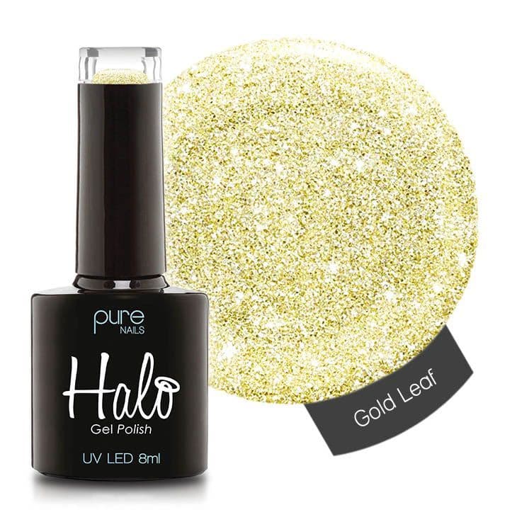 Halo Gel Polish 8ml - Gold Leaf – product image at Galaxy Nails