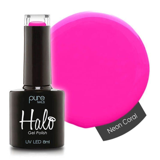 Halo Gel Polish 8ml - Neon Coral