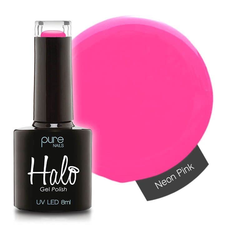 Halo Gel Polish 8ml - Neon Pink – product image at Galaxy Nails