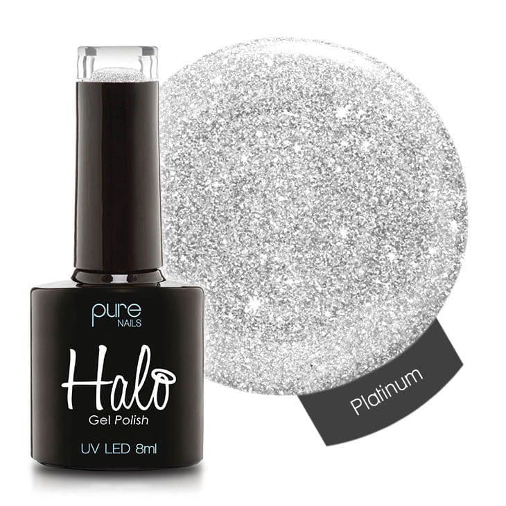 Halo Gel Polish 8ml - Platinum – product image at Galaxy Nails