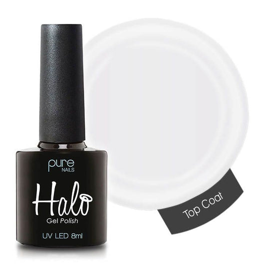 Halo Gel Polish 15ml - Top Coat (Tacky wipe)