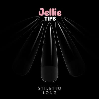 Halo Jellie Nail Tips Long Stiletto – product image at Galaxy Nails