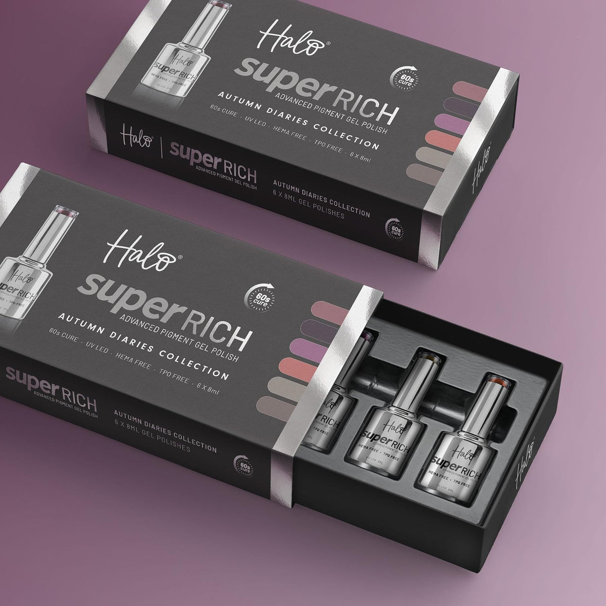 Halo Gel Polish 8ml - Autumn Diaries Boxed Collection – product image at Galaxy Nails