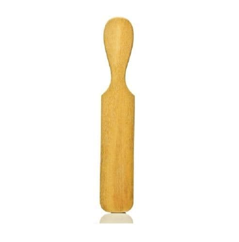 Hive Of Beauty Wooden Leg Waxing Application Flat Spatula With Handle - 24cm