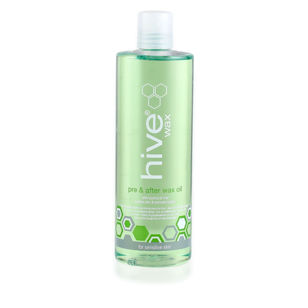 Hive Pre & After Wax Oil with Coconut & Lime 400ml – product image at Galaxy Nails