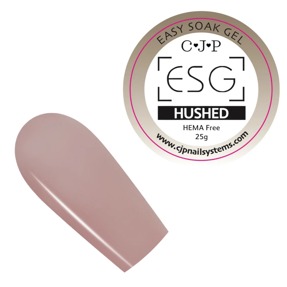 CJP Hushed ESG 25g Pot – product image at Galaxy Nails