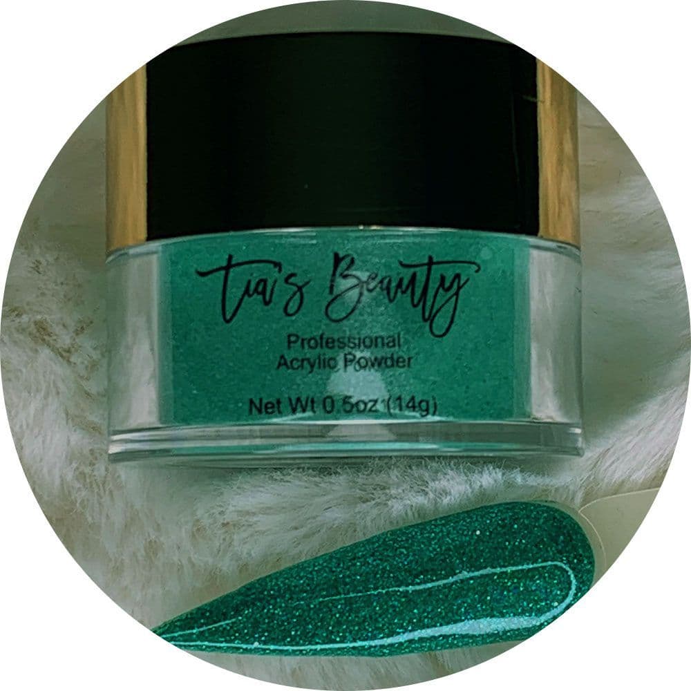 Jazzy Jade - Glitter Acrylic – product image at Galaxy Nails