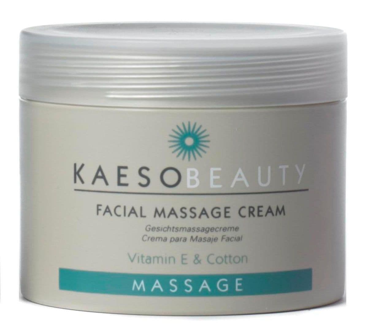 Kaeso Beauty Facial Massage Cream  - 450ml vitamin E & cotton hydrates restores – product image at Galaxy Nails