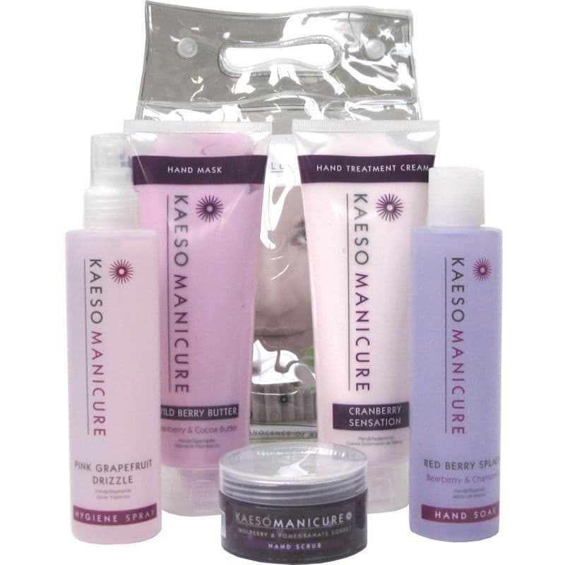 Kaeso Beauty Manicure Kit Set - hand spray soak lotion scrub mask cream – product image at Galaxy Nails