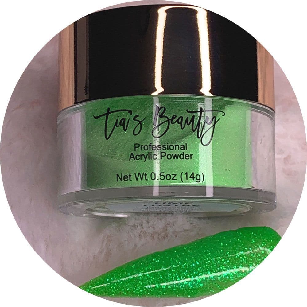 Lime Lustre - Glitter Acrylic – product image at Galaxy Nails
