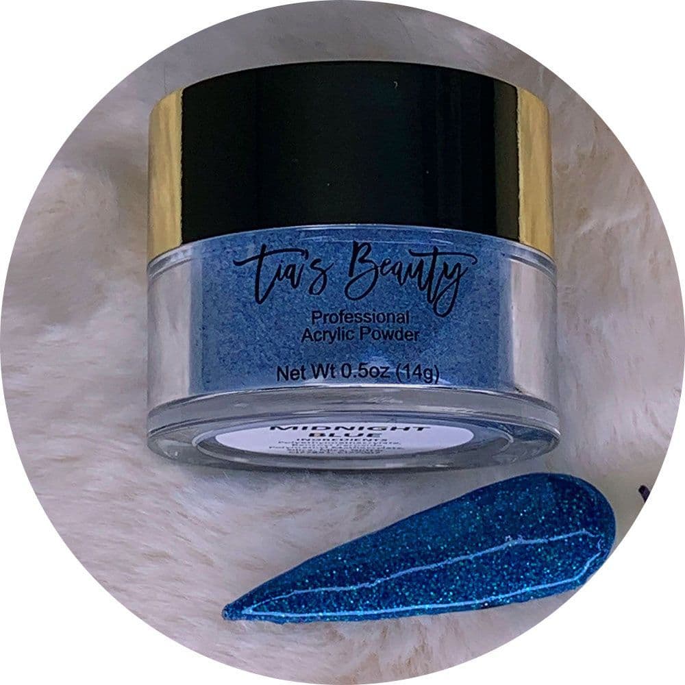 Midnight Blue - Glitter Acrylic – product image at Galaxy Nails