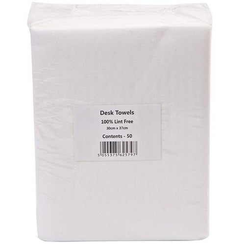 50 Desk Towels 100% Lint Free 30cm x 37cm – product image at Galaxy Nails