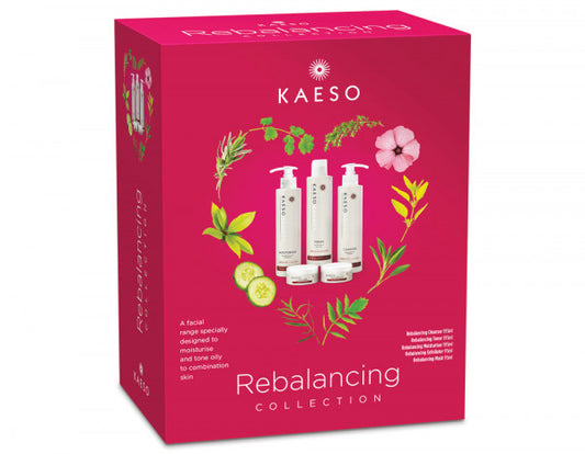 Kaeso Beauty Rebalancing Facial Kit - cleanser toner moisturiser sensitive skin