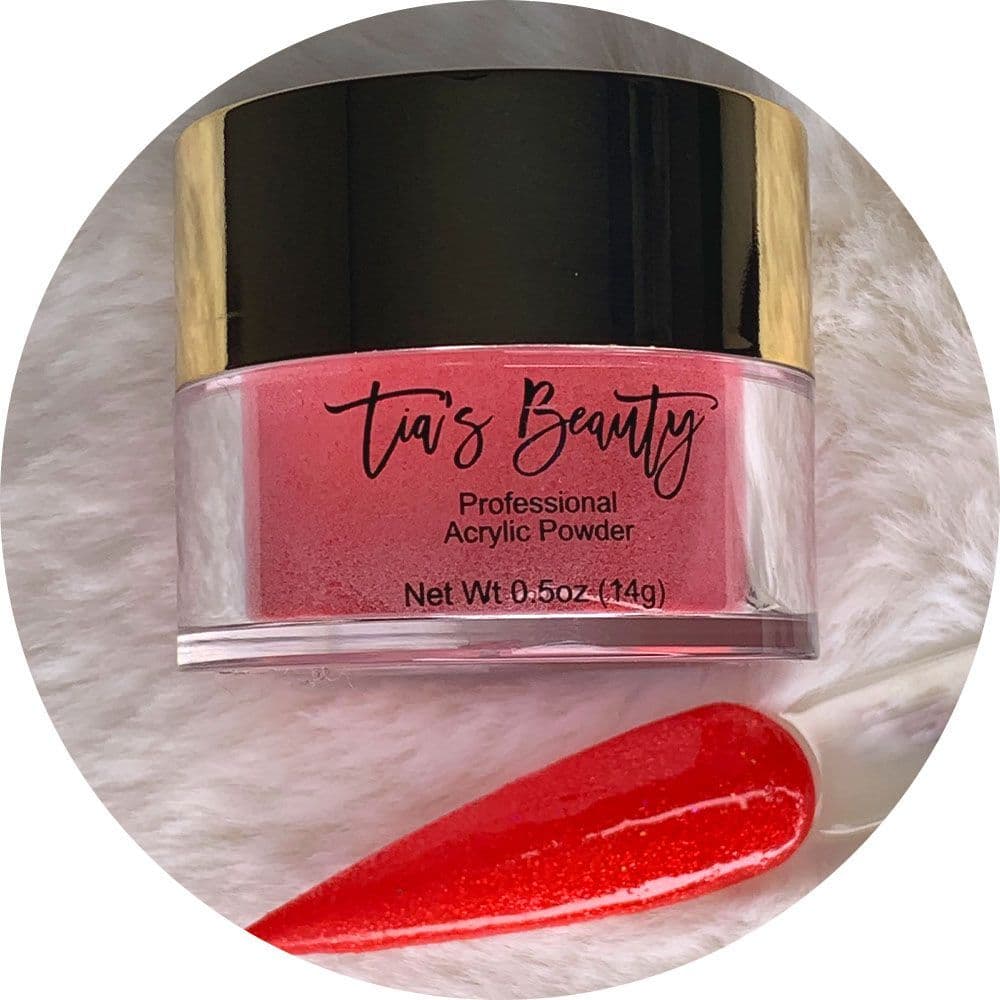 Rockin Red - Glitter Acrylic – product image at Galaxy Nails